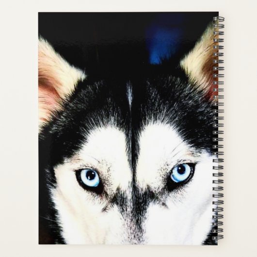 Husky Eyes Planner (Achterkant)
