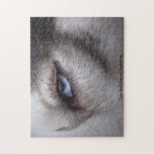 Husky Eyes Puzzle Personalized Sled Dog Puzzles Legpuzzel (Verticaal)