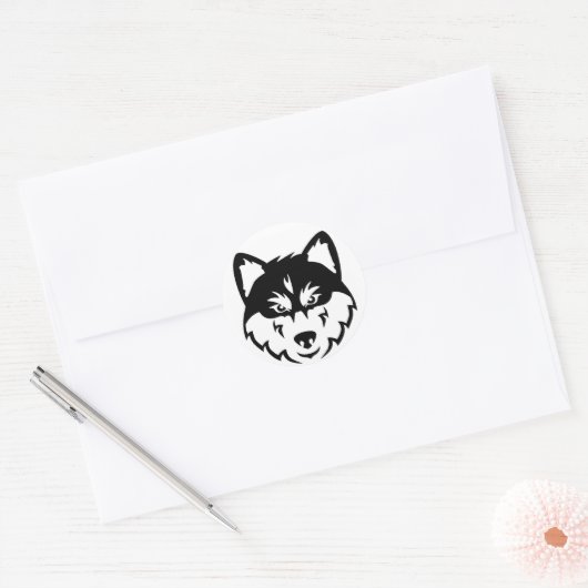 Husky Face Stickers (Envelop)