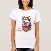 Husky Feestdagen T-shirt (Voorkant)