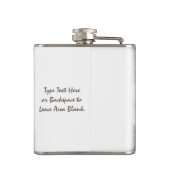 Husky Flask Custom Husky Wolf Pup Drink Flask Heupfles (Achterkant)