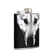 Husky Flask Custom Husky Wolf Pup Drink Flask Heupfles (Rechts)