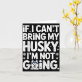 Husky For Men Women Siberian Huskies Dog Lover Tra Kaart (Gele Bloem)