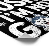 Husky For Men Women Siberian Huskies Dog Lover Tra Poster (Hoek)