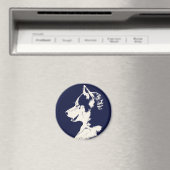 Husky Fridge Magnet Alaskan Sled Dog Magnet / Gift (Insitu (Vaatwasser))