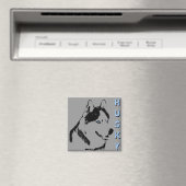 Husky Fridge Magnet Alaskan Sled Dog Magnet / Gift (Insitu (Vaatwasser))