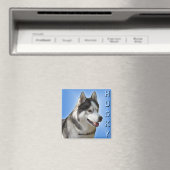 Husky Fridge Magnet Alaskan Sled Dog Magnet / Gift (Insitu (Vaatwasser))