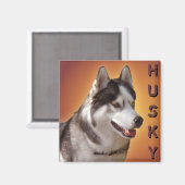 Husky Fridge Magnet Alaskan Sled Dog Magnet / Gift (Voorkant / Achterkant)