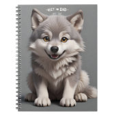 Husky gedrukte spiraal foto notitieboek (Voorkant)