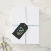 Husky Geest Waterverf Majesteit Cadeaulabel (Met Touw)