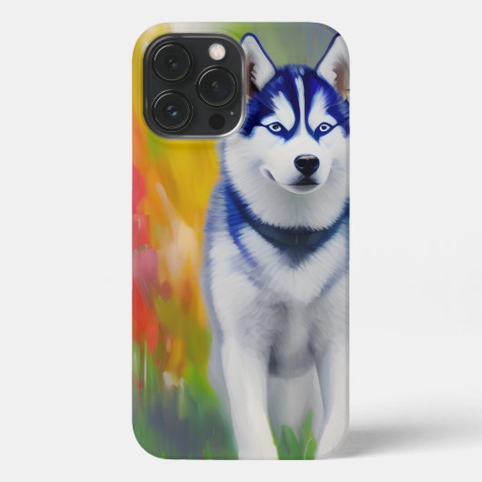 Husky geïnspireerde telefoonhoes iPhone hoesje (Achterkant)