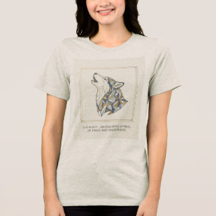 Husky Genade & Wildernis – Vrouwen Heather Grijs Tri-Blend Shirt