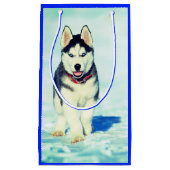 Husky Gift Bag Klein Cadeauzakje (Voorkant)