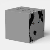 Husky Gift Box Personaliseren Husky Malamute Gift Bedankdoosjes (Achterkant)