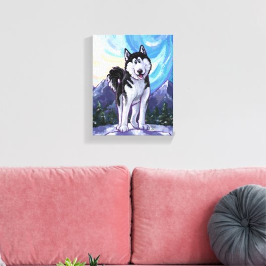 Husky Gifts & Accessoires Canvas Afdruk (Insitu (Woonkamer))