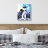 Husky Gifts & Accessoires Canvas Afdruk (Insitu (Slaapkamer))