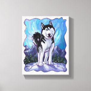 Husky Gifts & Accessoires Canvas Afdruk