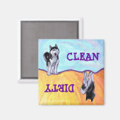 Husky Gifts & Accessoires Magneet (Voorkant / Achterkant)