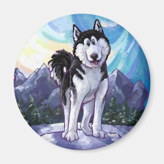 Husky Gifts & Accessoires Magneet (Voorkant)