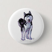 Husky Gifts & Accessoires Ronde Button 5,7 Cm (Voorkant)