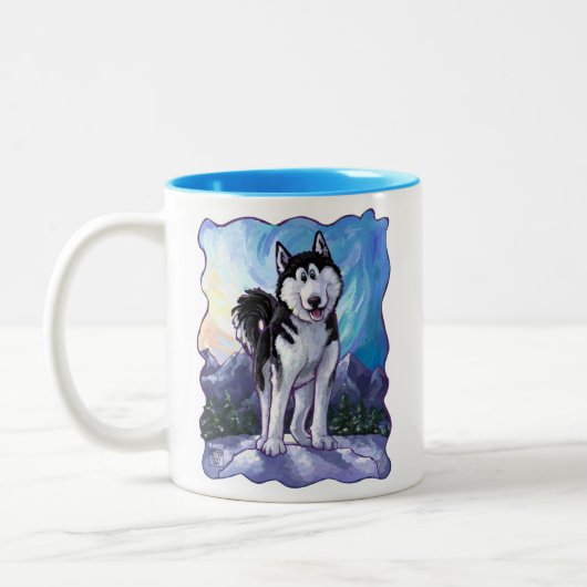 Husky Gifts & Accessoires Tweekleurige Koffiemok (Links)