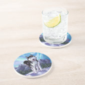 Husky Gifts & Accessoires Zandsteen Onderzetter (Zijkant)