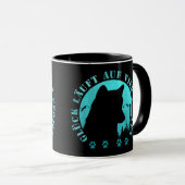 Husky-Glück läuft auf vier Pfoten T-Shirt Mok (Voorkant rechts)