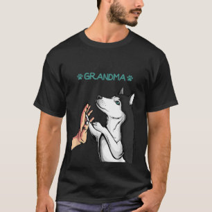 Husky Grandma Dog mama Lover Women T-shirt
