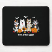 Husky Halloween Howl O Ween Squad Muismat (Voorkant)