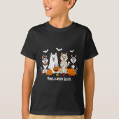 Husky Halloween Howl O Ween Squad T-shirt (Voorkant)