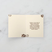 Husky Happy Birthday hond voetafdruk bewerkbaar Bedankkaart (Binnen)