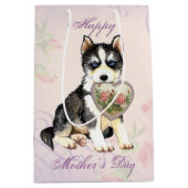 Husky Heart mama Medium Cadeauzakje (Voorkant)