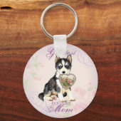 Husky Heart mama Sleutelhanger (Voorkant)