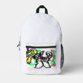 Husky herfst spelen bedrukte rugzak (Voorkant)