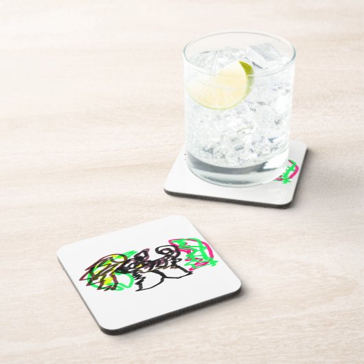 Husky herfst spelen bier onderzetter (Rechterzijde)