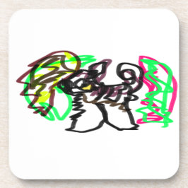 Husky herfst spelen bier onderzetter