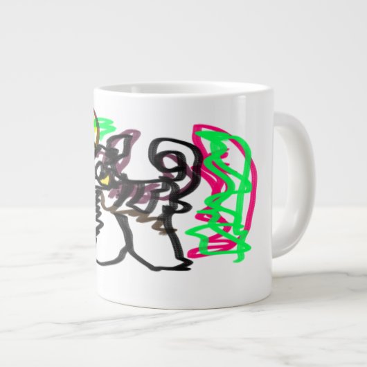 Husky herfst spelen grote koffiekop (Voorkant rechts)