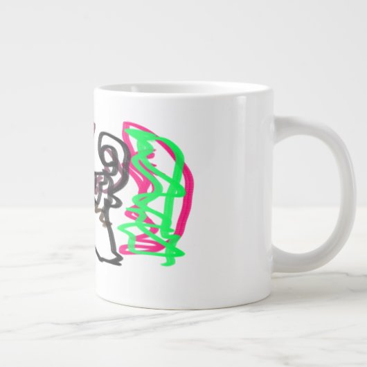 Husky herfst spelen grote koffiekop (Rechts)