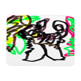 Husky herfst spelen magneet