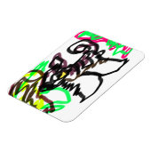 Husky herfst spelen magneet (Linkerzijde)