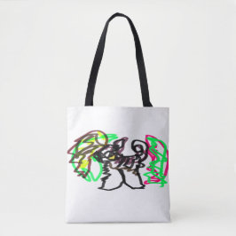 Husky herfst spelen tote bag