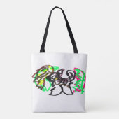 Husky herfst spelen tote bag (Achterkant)