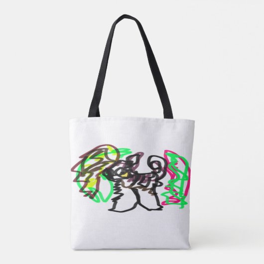 Husky herfst spelen tote bag (Achterkant)