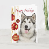 Husky Holiday Kaart (Voorkant)