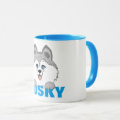 Husky-hond 11 oz Combo-mok Mok (Voorkant rechts)