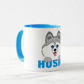 Husky-hond 11 oz Combo-mok Mok (Voorkant links)