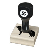 Husky hond adresstempel rubberstempel (Stempel)