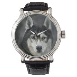 Husky Hond Grote Hond Dier Huisdier Horloge