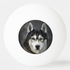 Husky Hond Grote Hond Dier Huisdier Pingpongbal