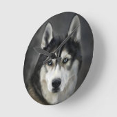 Husky hond Grote hond Dier Huisdier Ronde Klok (Hoek)